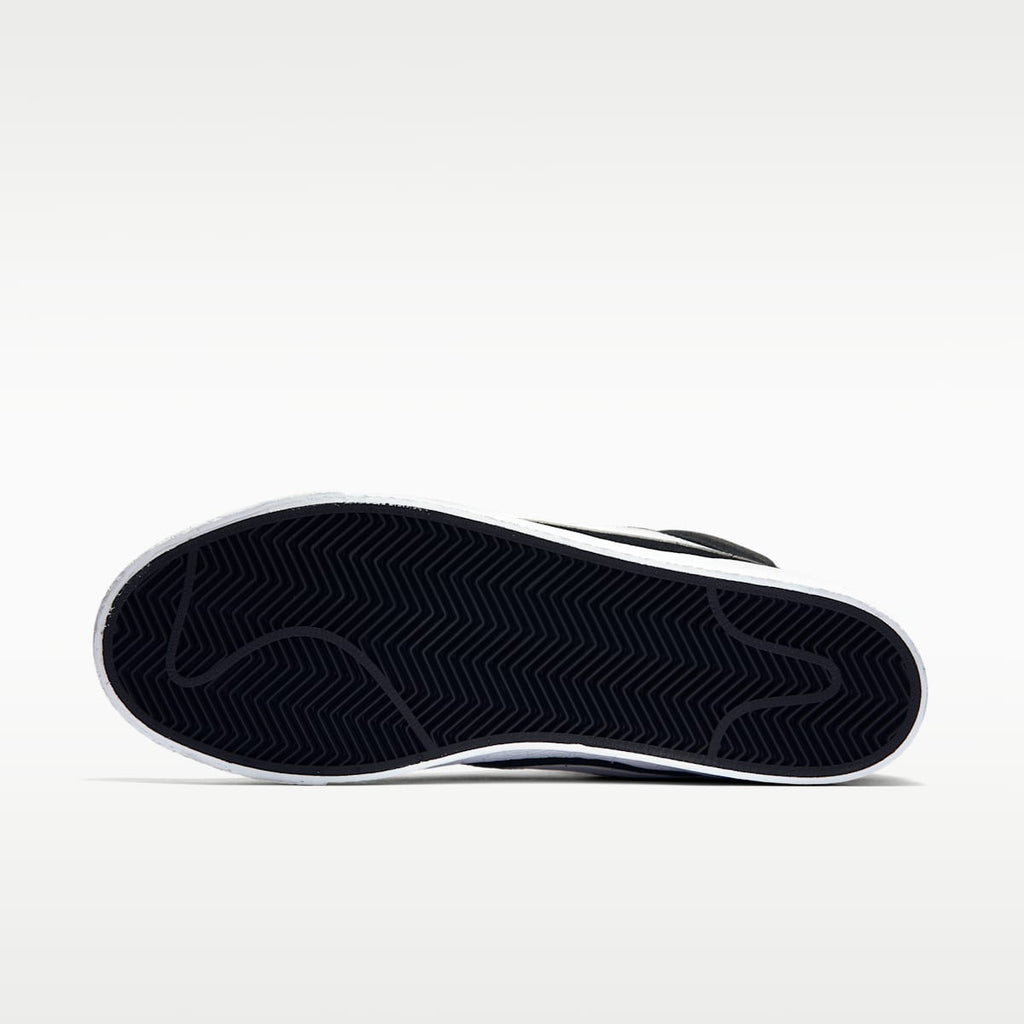 Nike SB Zoom Blazer Mid Skate Shoes - Black/White/White/White - Image 2