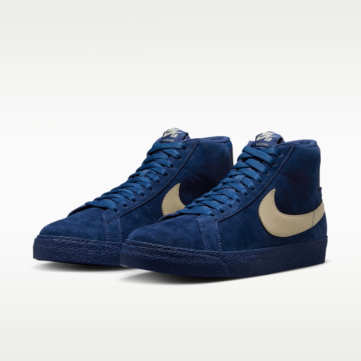 Nike SB Zoom Blazer Mid Skate Shoes - Coastal Blue/Coastal Blue/Pale Yellow - Image 5