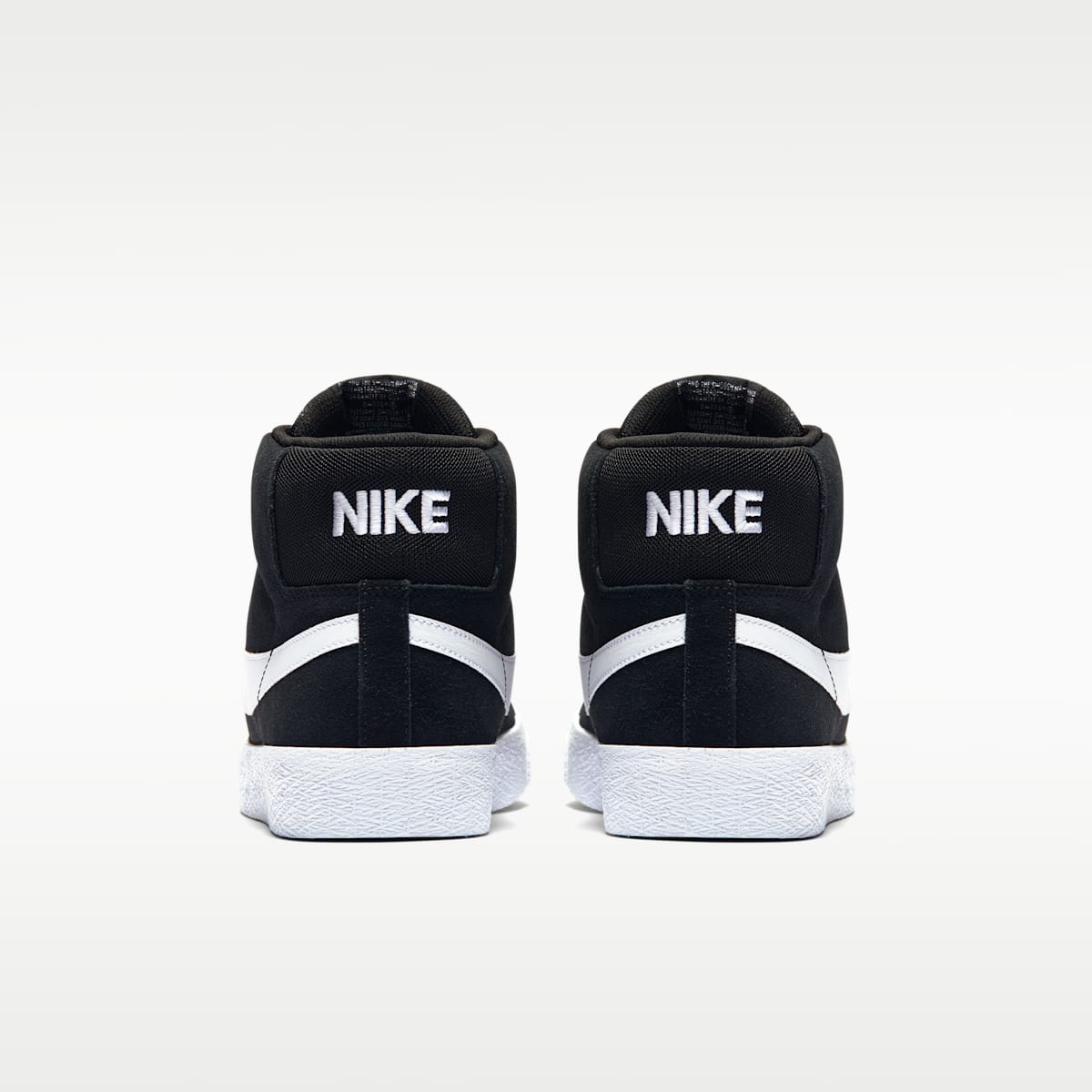 Nike SB Zoom Blazer Mid Skate Shoes - Black/White/White/White - Image 6