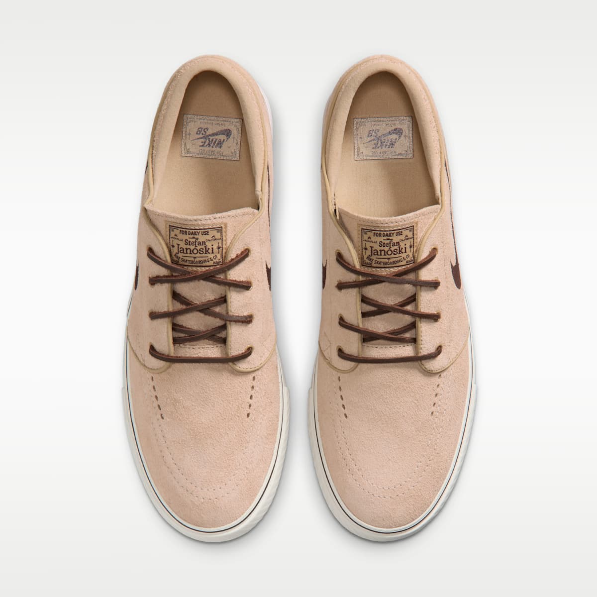 Nike SB Zoom Janoski OG+ Skate Shoes - Linen/Sail/Light Chocolate - Image 4