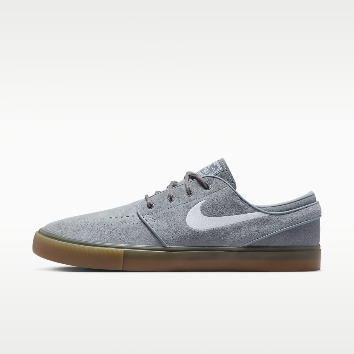 Nike SB Zoom Janoski OG+ Skate Shoes - Cool Grey/Cool Grey/Gum Light Brown/White - Image 1