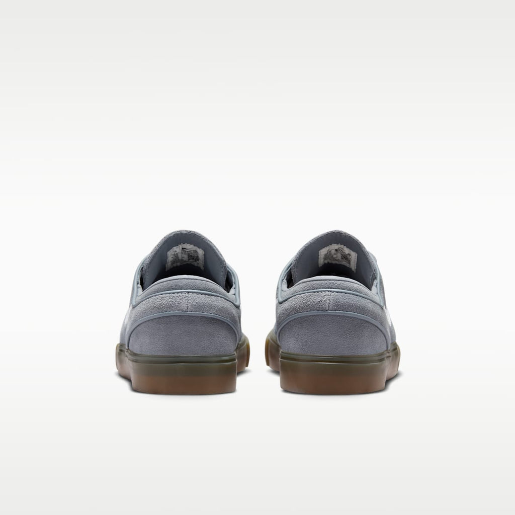 Nike SB Zoom Janoski OG+ Skate Shoes - Cool Grey/Cool Grey/Gum Light Brown/White - Image 6