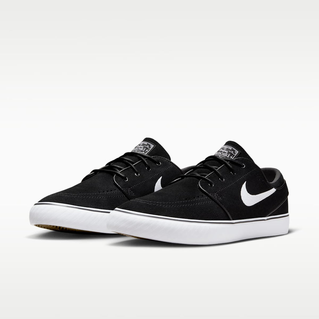 Nike SB Zoom Janoski OG+ Skate Shoes - Black/Black/White/White - Image 5