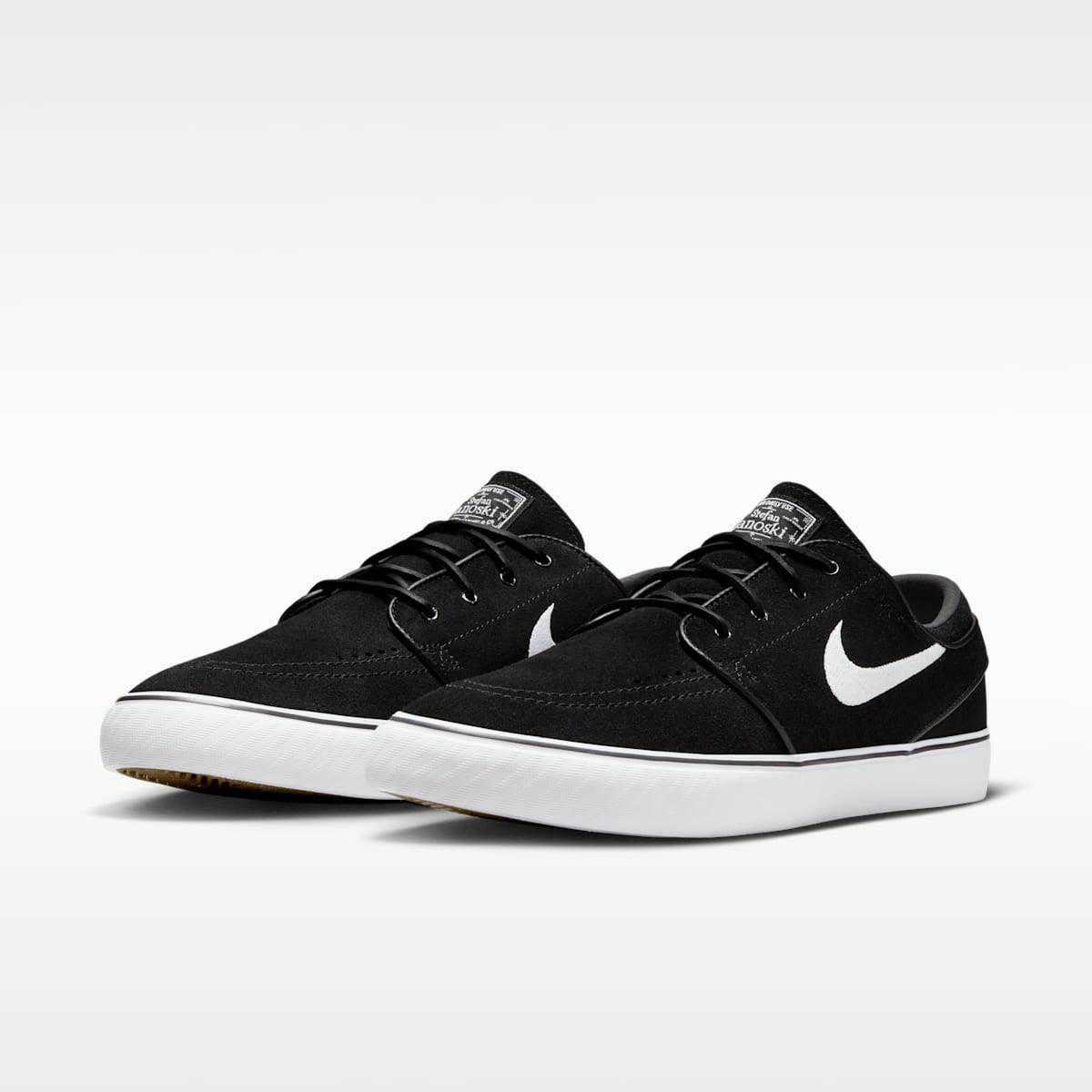 Nike SB Zoom Janoski OG+ Skate Shoes - Black/Black/White/White - Image 5