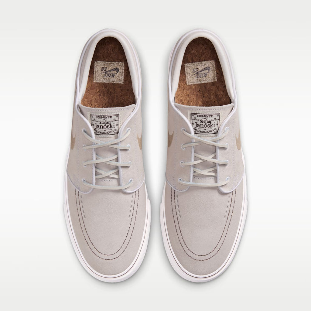 Nike SB Zoom Janoski OG+ Skate Shoes - White/Sail/Light Chocolate/Linen - Image 4