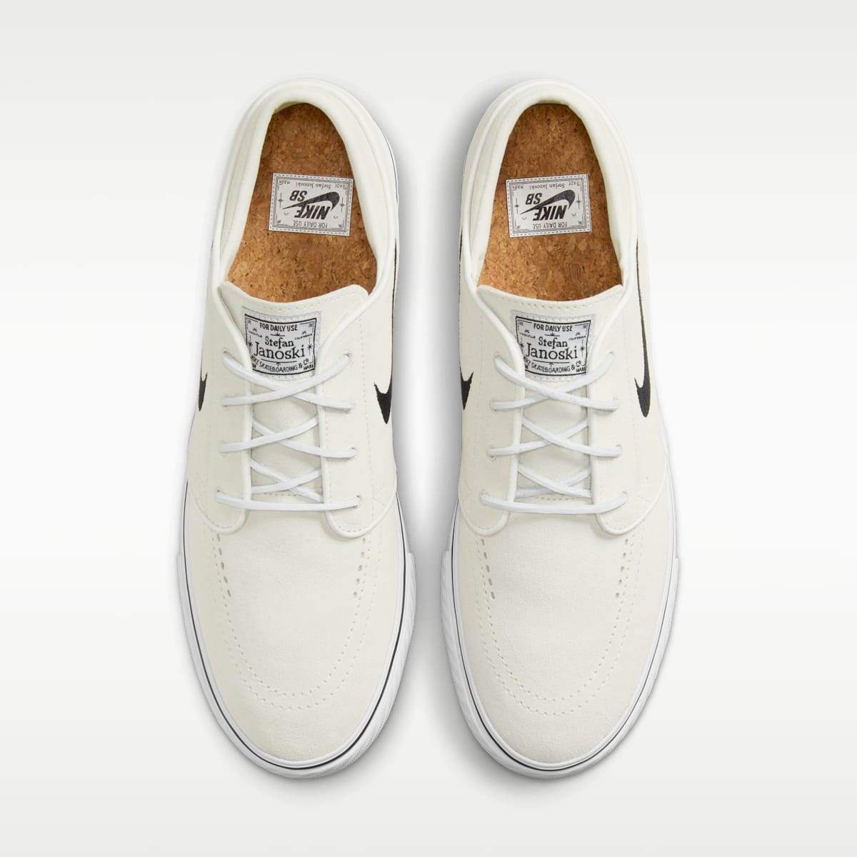 Women's Nike SB Zoom Janoski OG+ Skate Shoes - Summit White/Summit White/White/Black