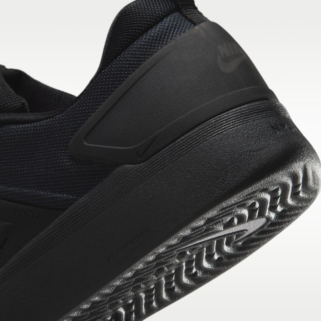 Nike SB Zoom Nyjah 4 Skate Shoes - Black/Black/White/White - Image 8