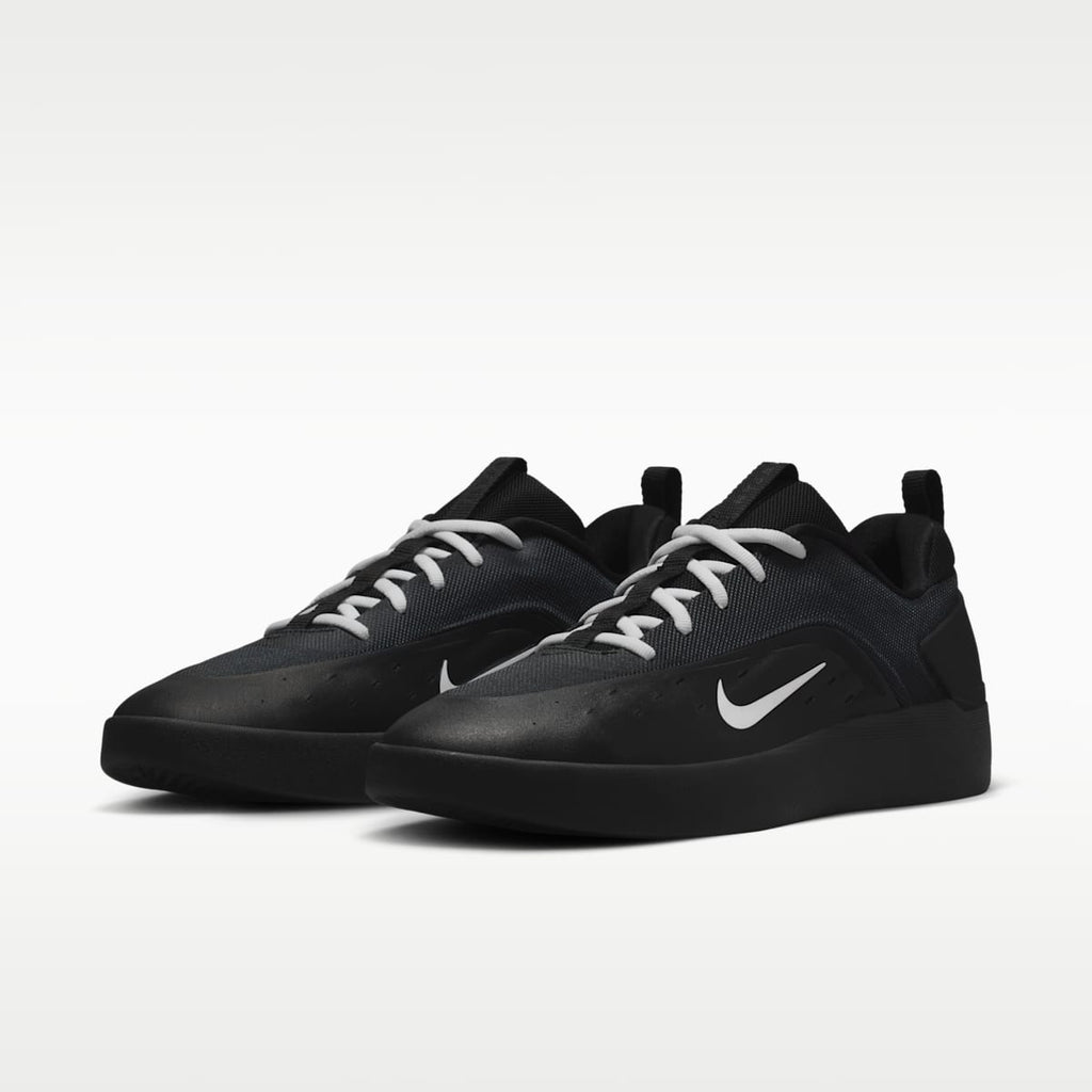 Nike SB Zoom Nyjah 4 Skate Shoes - Black/Black/White/White - Image 5