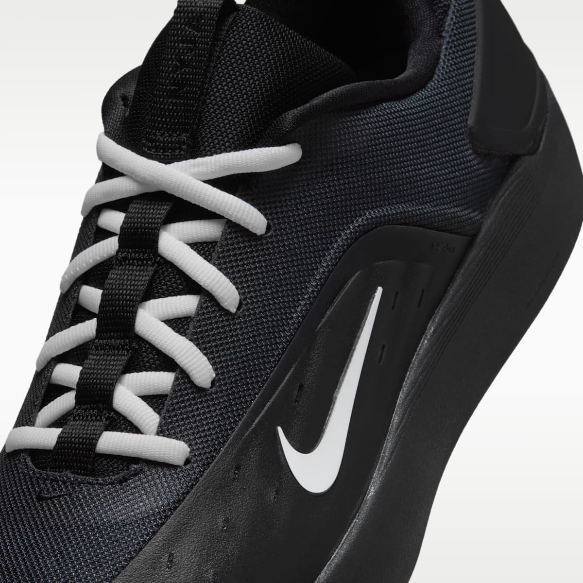 Nike SB Zoom Nyjah 4 Skate Shoes - Black/Black/White/White - Image 7