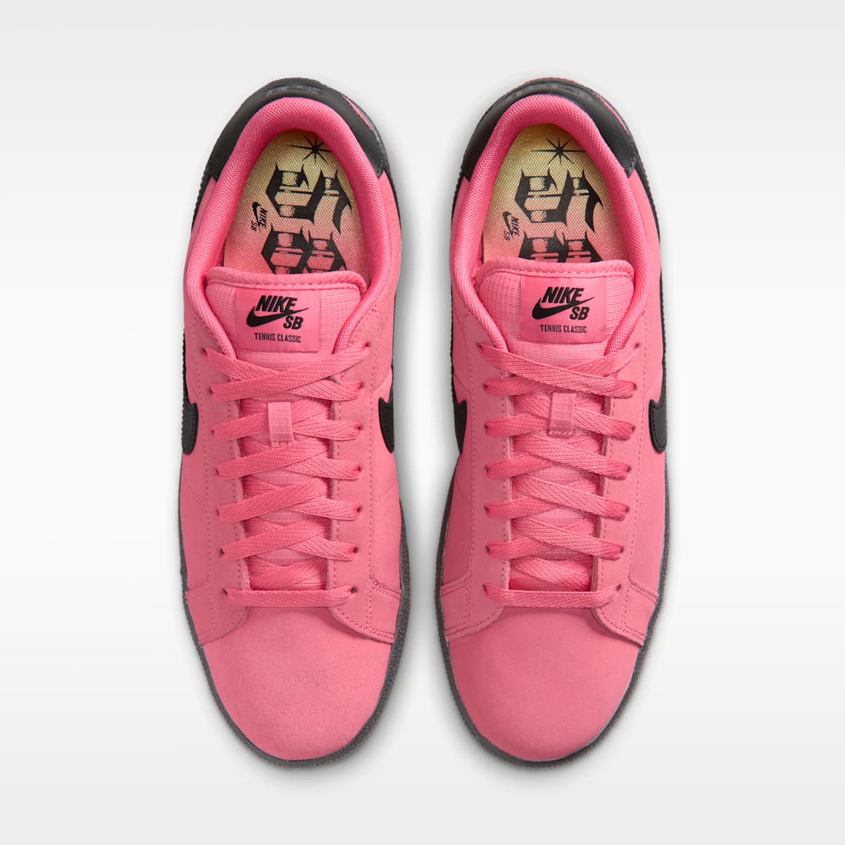 Nike SB Zoom Tennis Classic Skate Shoes - Hyper Pink/Black - Image 4