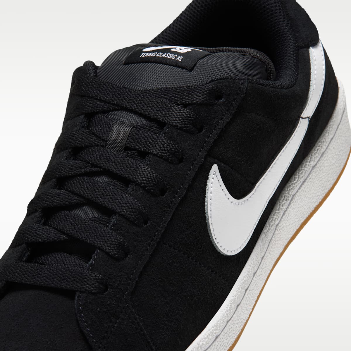 Nike SB Zoom Tennis Classic XL  Skate Shoes - Black/Gum Light Brown/White - Image 7