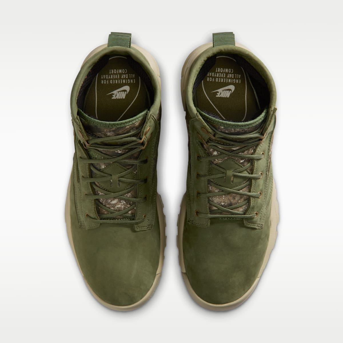 Nike SFB Men's 6" Leather Boots - Rough Green/Bamboo/Umber - Image 4