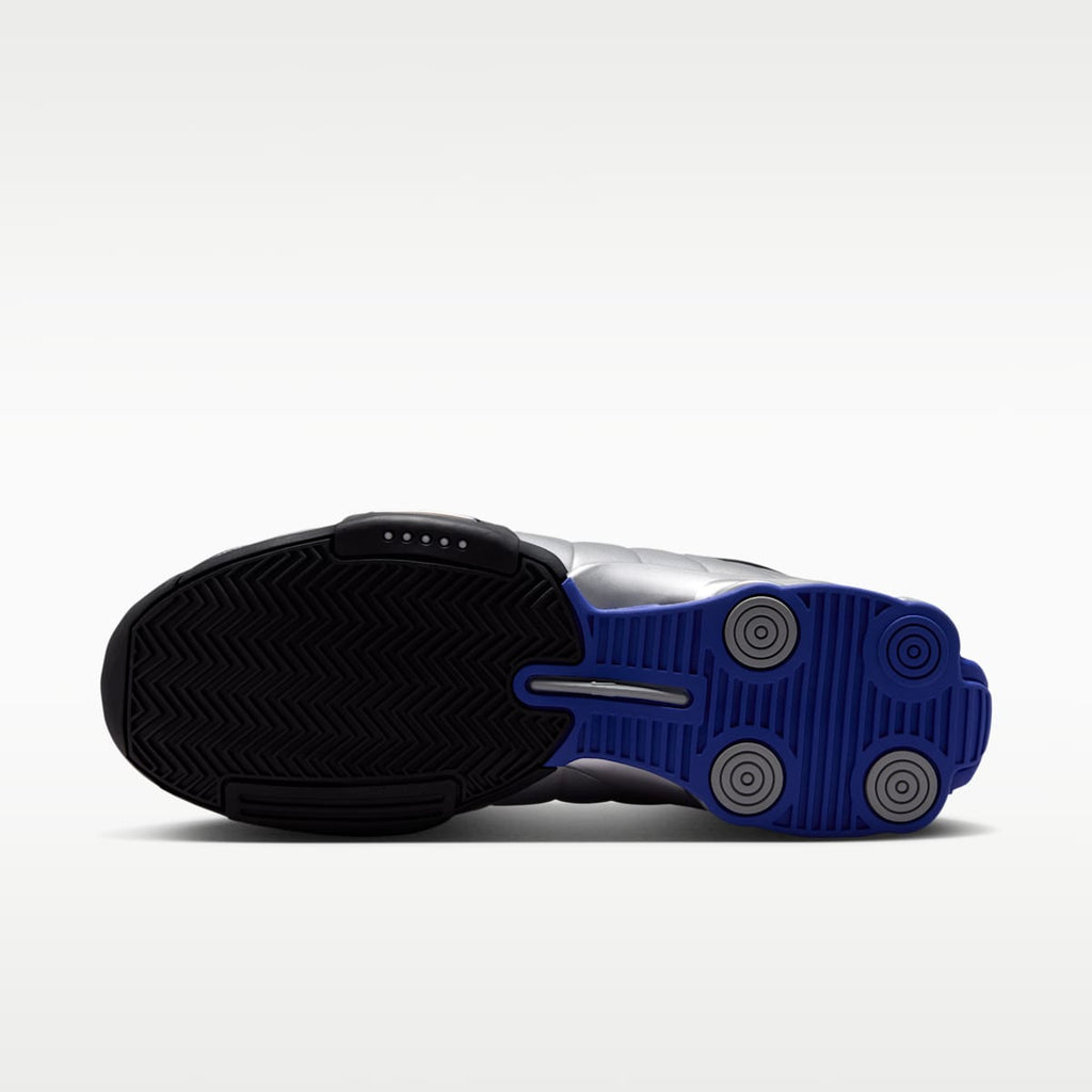 Nike Shox BB4 Men's Basketball Shoes - Black/Lapis/Metallic Silver - Image 2