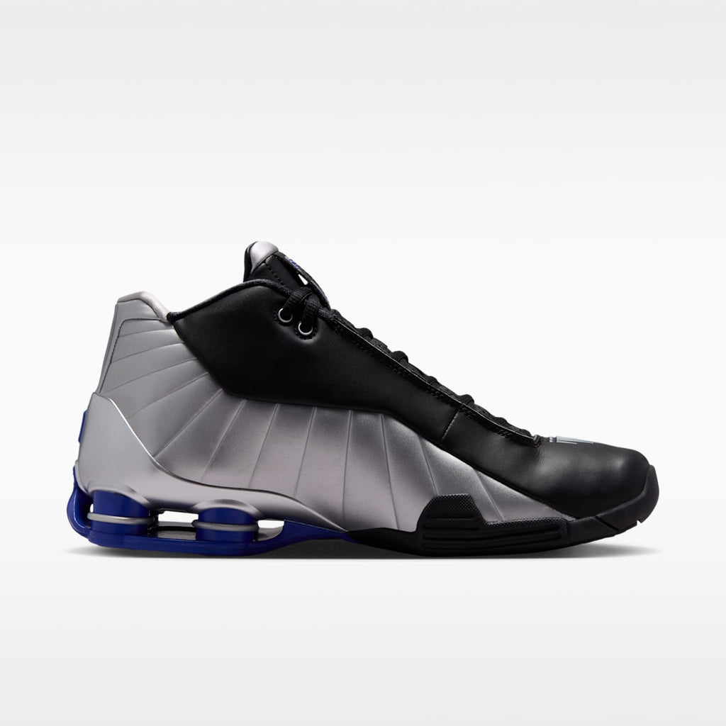 Nike Shox BB4 Men's Basketball Shoes - Black/Lapis/Metallic Silver - Image 3