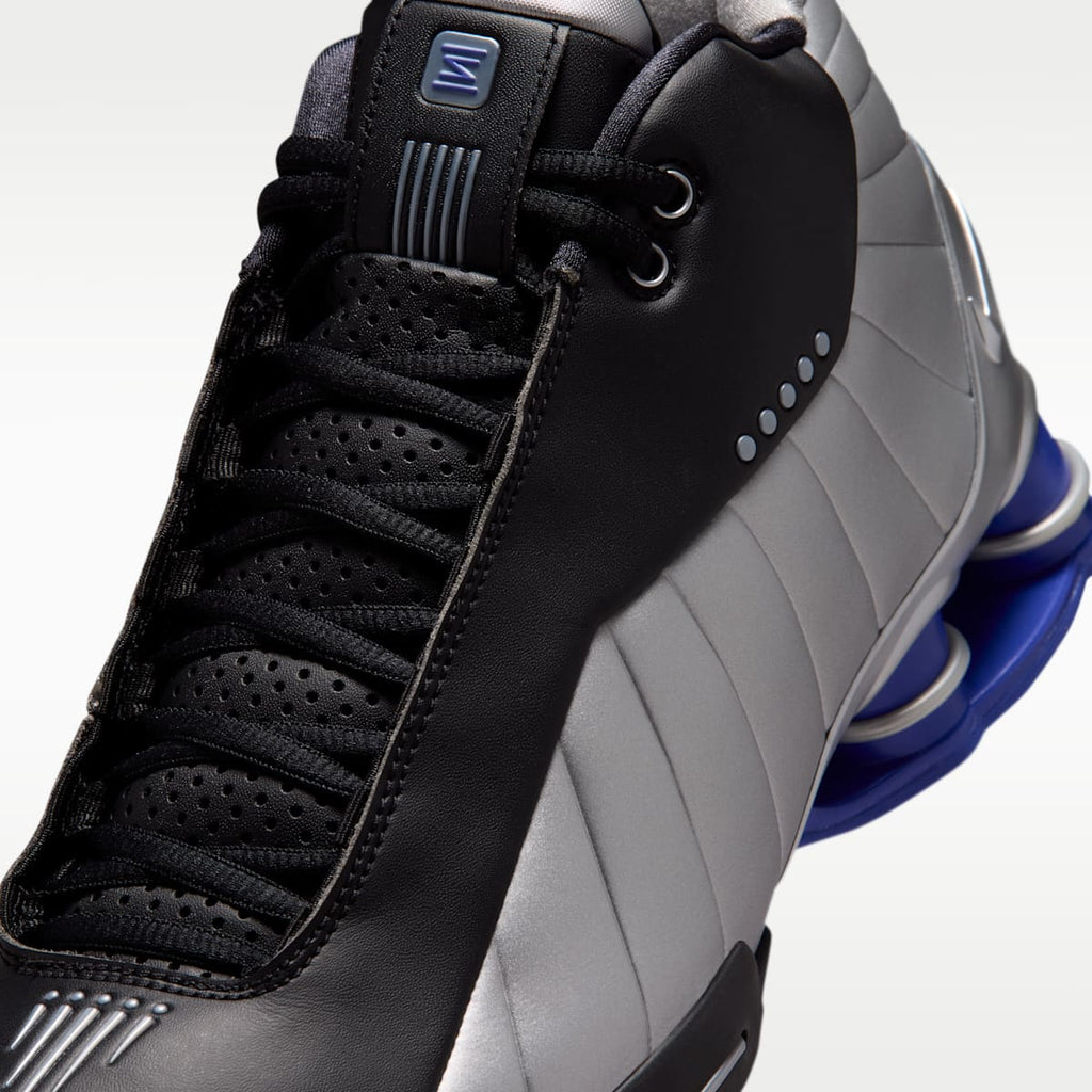 Nike Shox BB4 Men's Basketball Shoes - Black/Lapis/Metallic Silver - Image 7