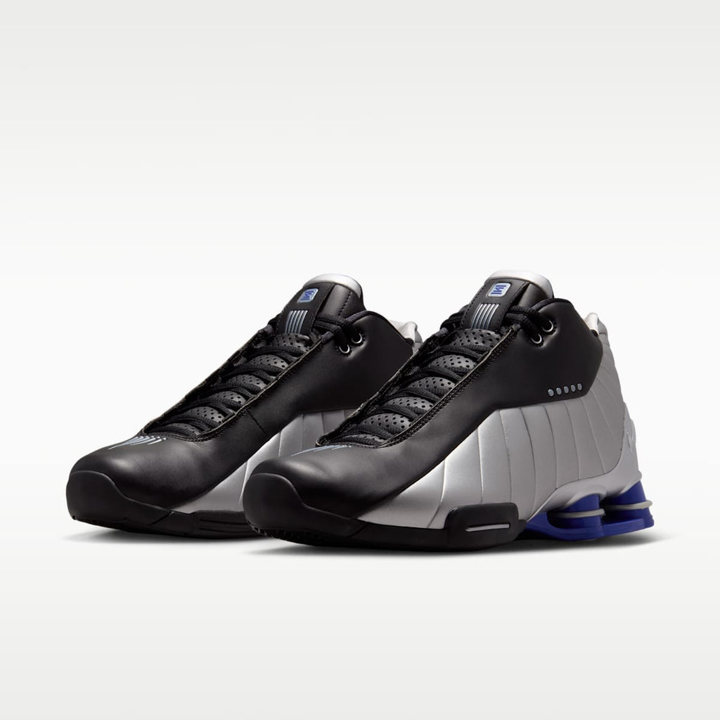 Nike Shox BB4 Men's Basketball Shoes - Black/Lapis/Metallic Silver - Image 5