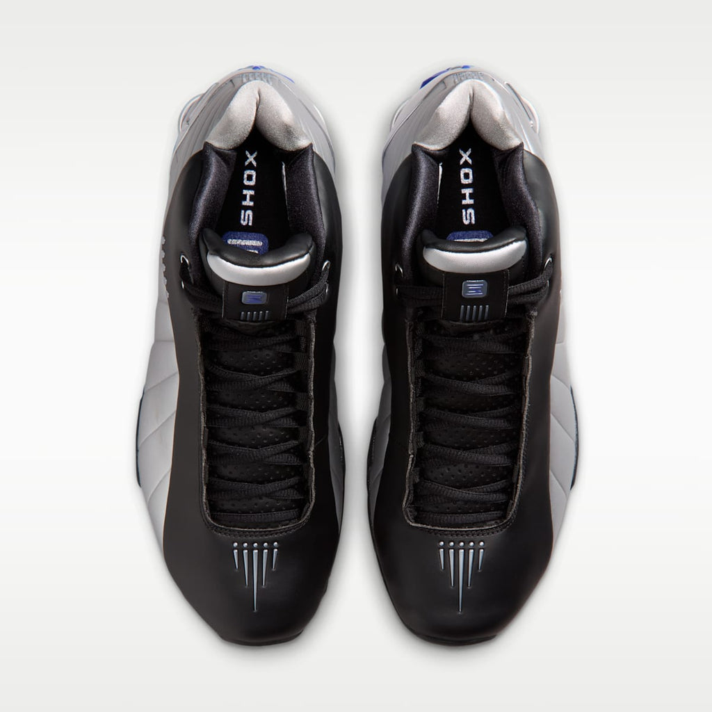 Nike Shox BB4 Men's Basketball Shoes - Black/Lapis/Metallic Silver - Image 4