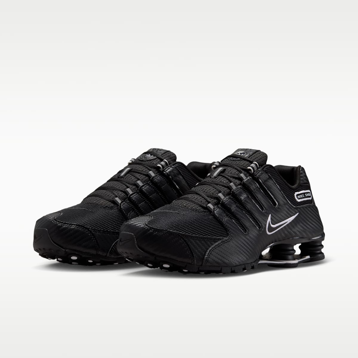 Nike Shox NZ Men's Shoes - Black/White/Black - Image 5