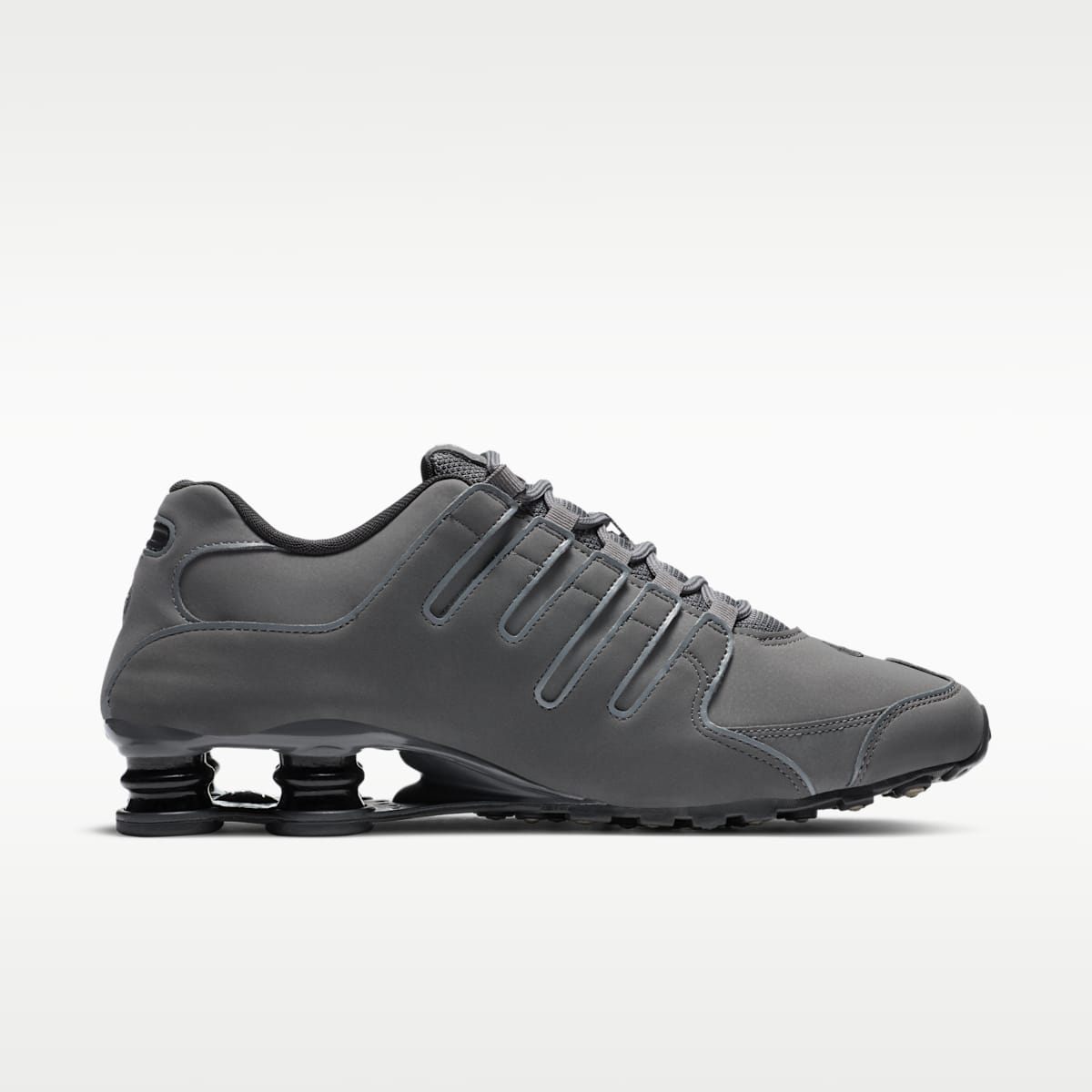 Nike Shox NZ Men's Shoe - Dark Grey/Anthracite/Black/Metallic Iron Ore - Image 3