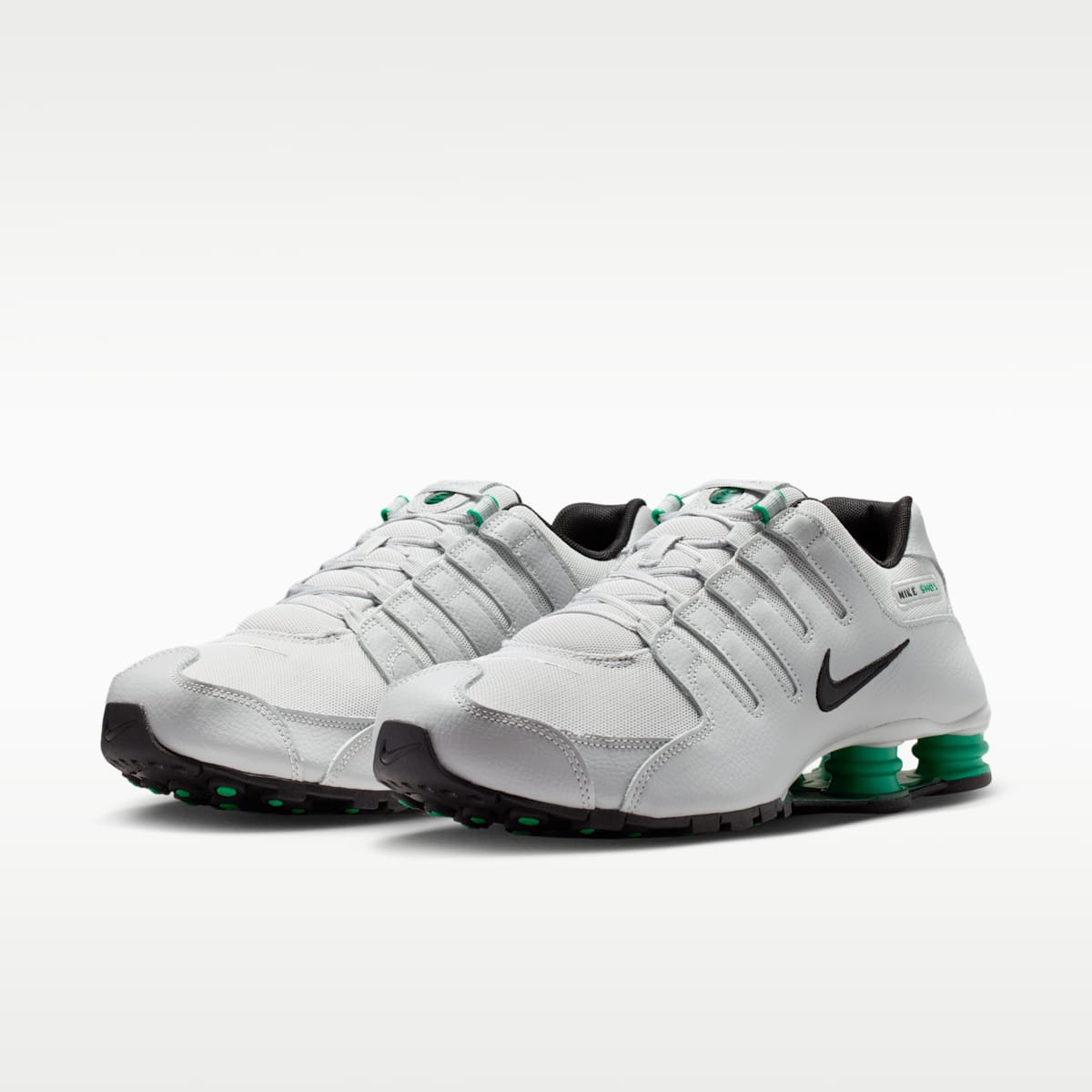 Nike Shox NZ Men's Shoes - Grey Fog/Stadium Green/Fir/Black - Image 5