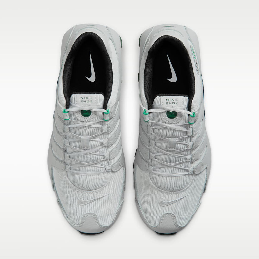 Nike Shox NZ Men's Shoes - Grey Fog/Stadium Green/Fir/Black - Image 4