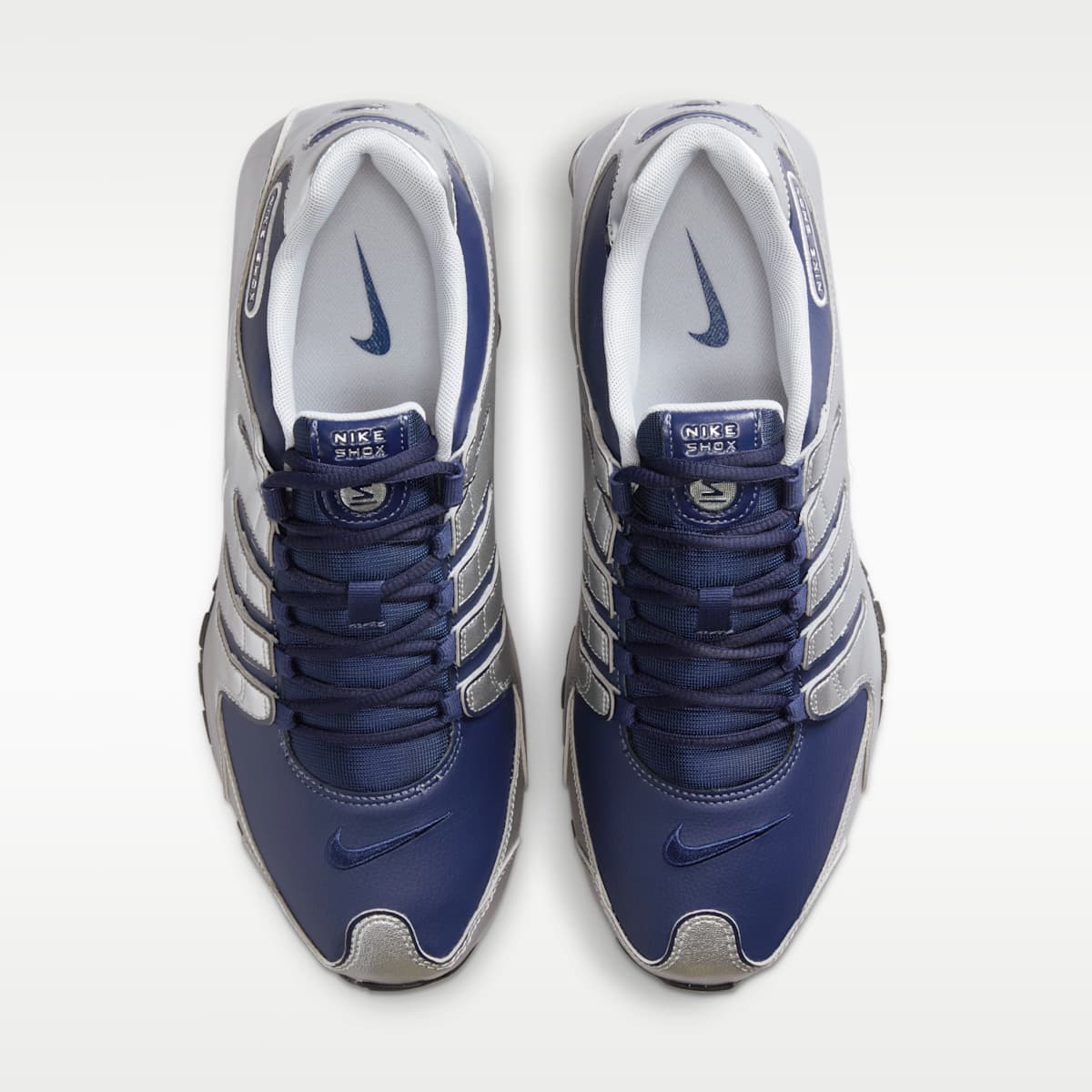 Nike Shox NZ Men's Shoe - Midnight Navy/Metallic Silver/Black - Image 4