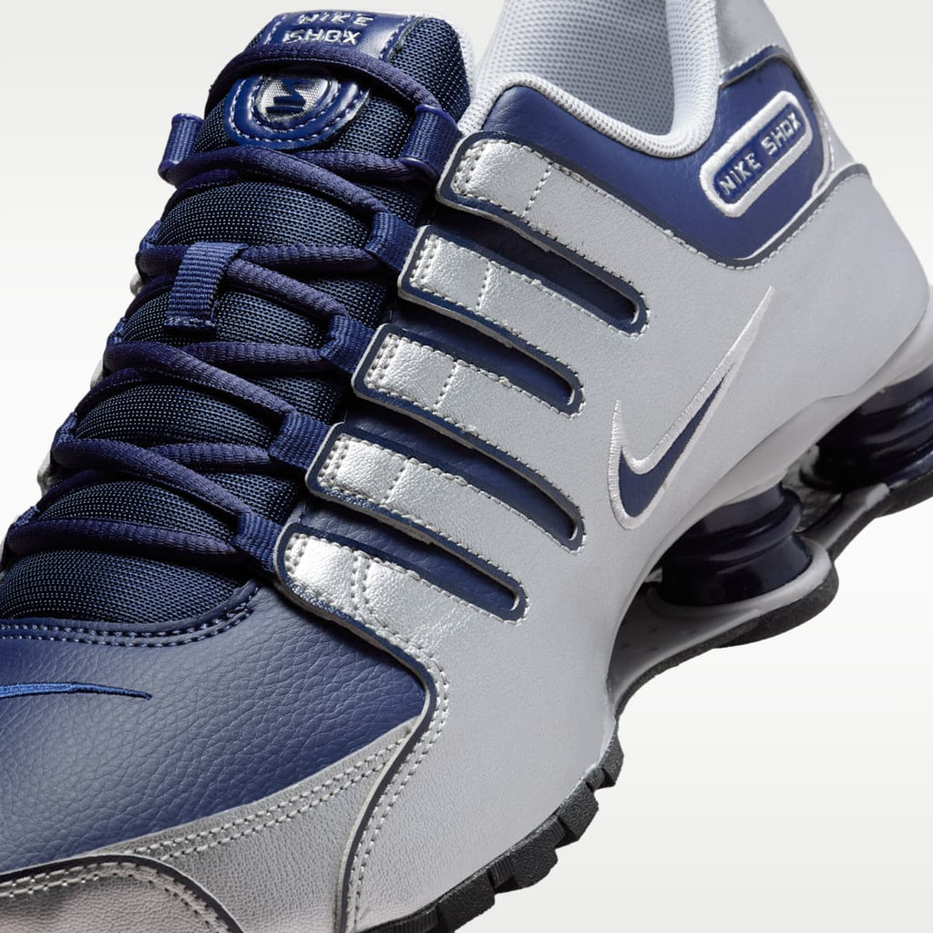 Nike Shox NZ Men's Shoe - Midnight Navy/Metallic Silver/Black - Image 7