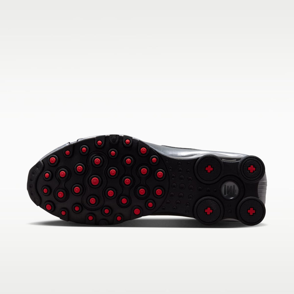 Nike Shox NZ Men's Shoes - Black/Metallic Silver/University Red/Black - Image 2
