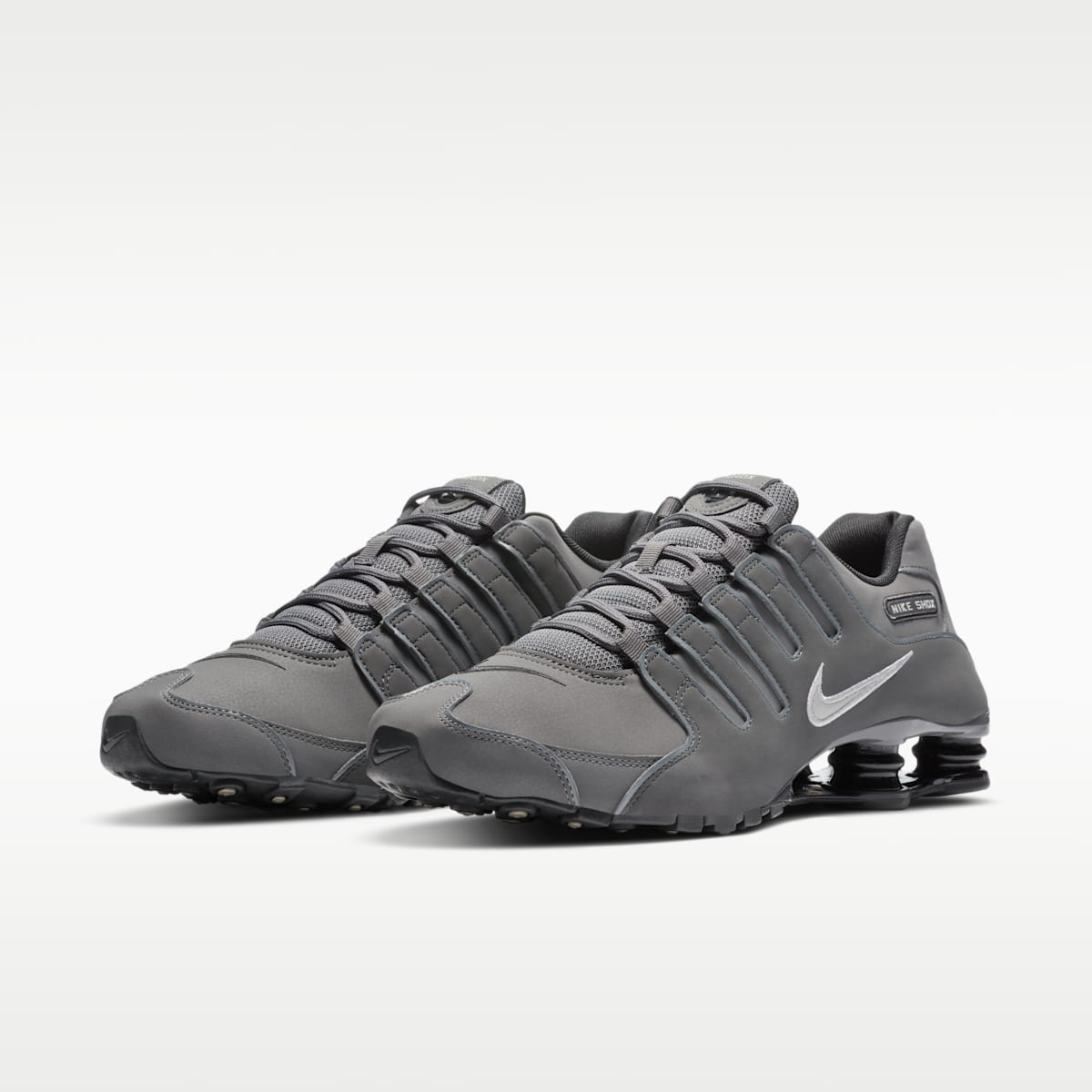 Nike Shox NZ Men's Shoe - Dark Grey/Anthracite/Black/Metallic Iron Ore - Image 5