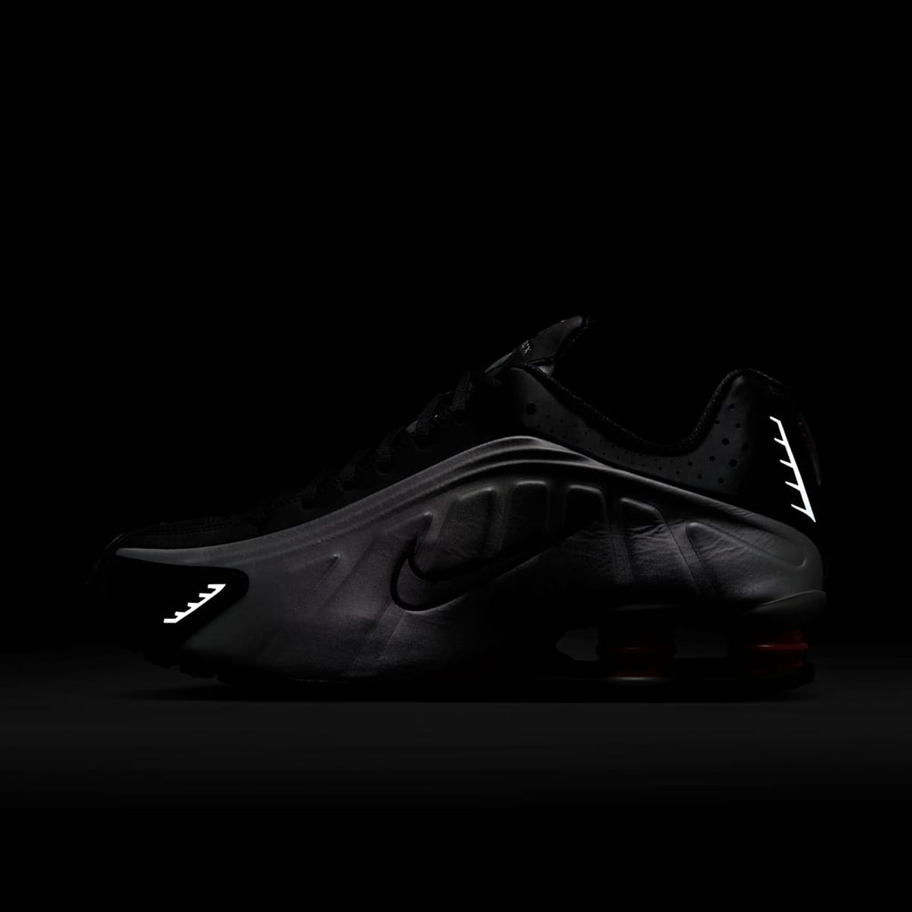 Nike Shox R4 Men's Shoes - Metallic Silver/Black/Picante Red/Metallic Silver - Image 11