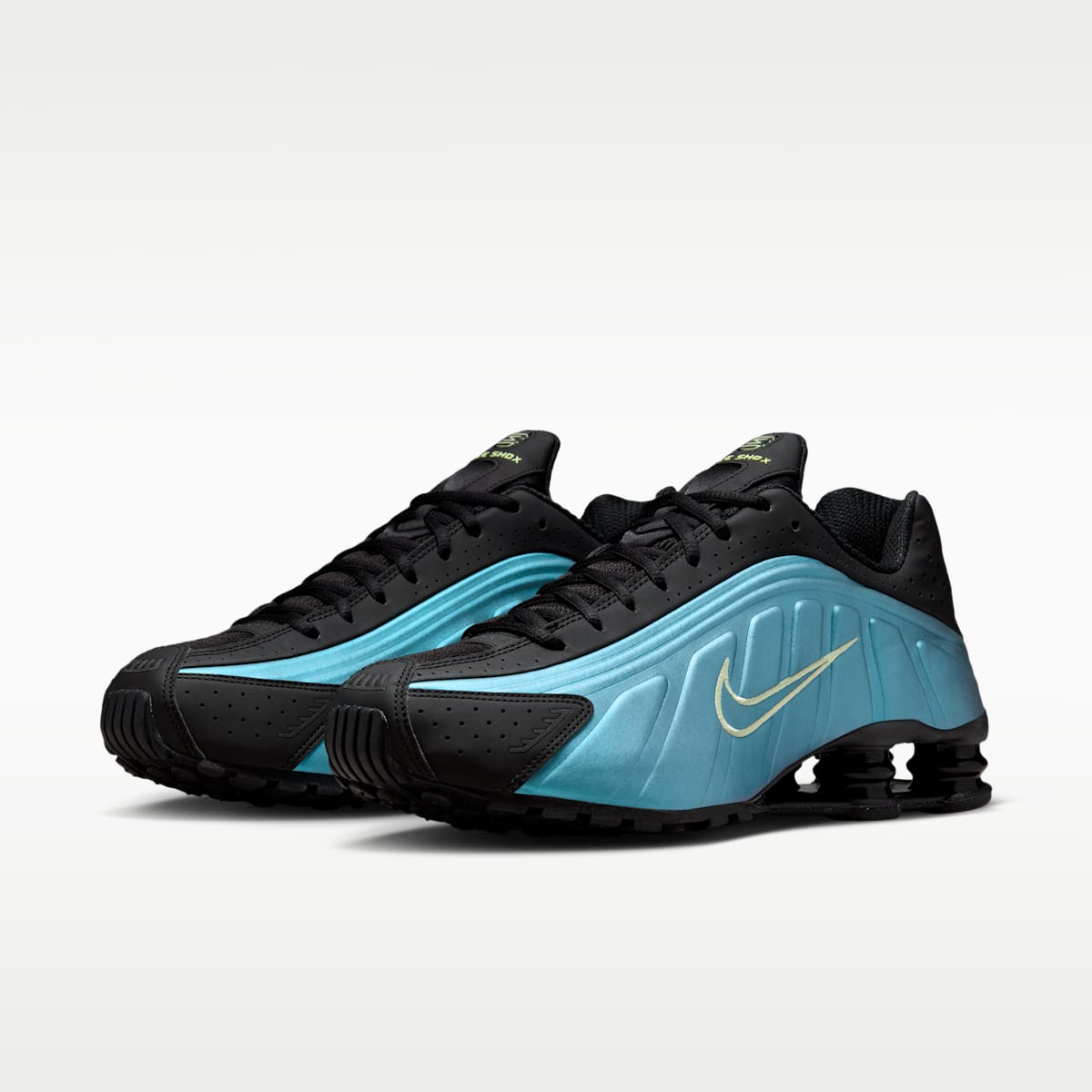 Nike Shox R4 Men's Shoes - Sapphire/Pencil Point/Black/Light Liquid Lime - Image 5