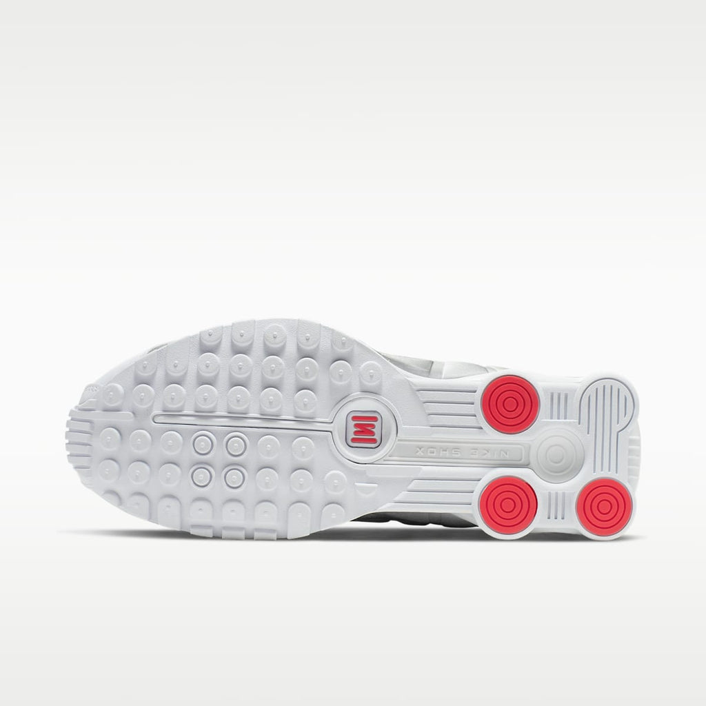 Nike Shox R4 Women's Shoes - White/Metallic Silver/Max Orange/White