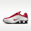 Nike Shox R4 Men's Shoes - Metallic Silver/Black/Team Crimson - Image 1