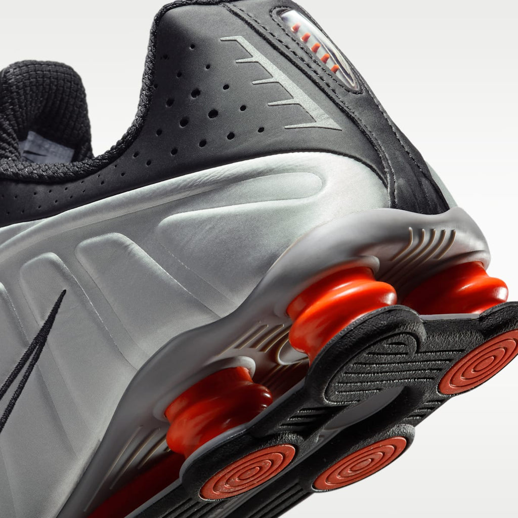 Nike Shox R4 Men's Shoes - Metallic Silver/Black/Picante Red/Metallic Silver - Image 8