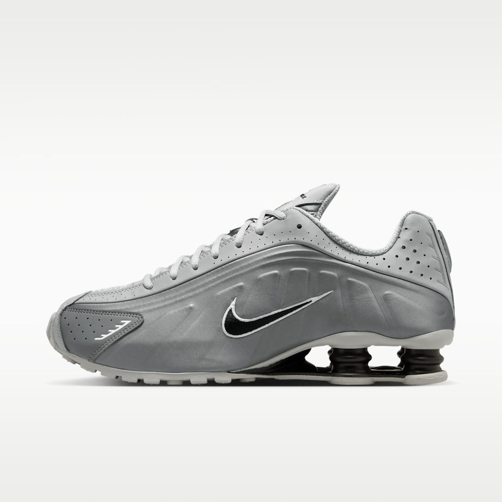 Nike Shox R4 Men's Shoes - Light Smoke Grey/Smoke Grey/White/Black - Image 1