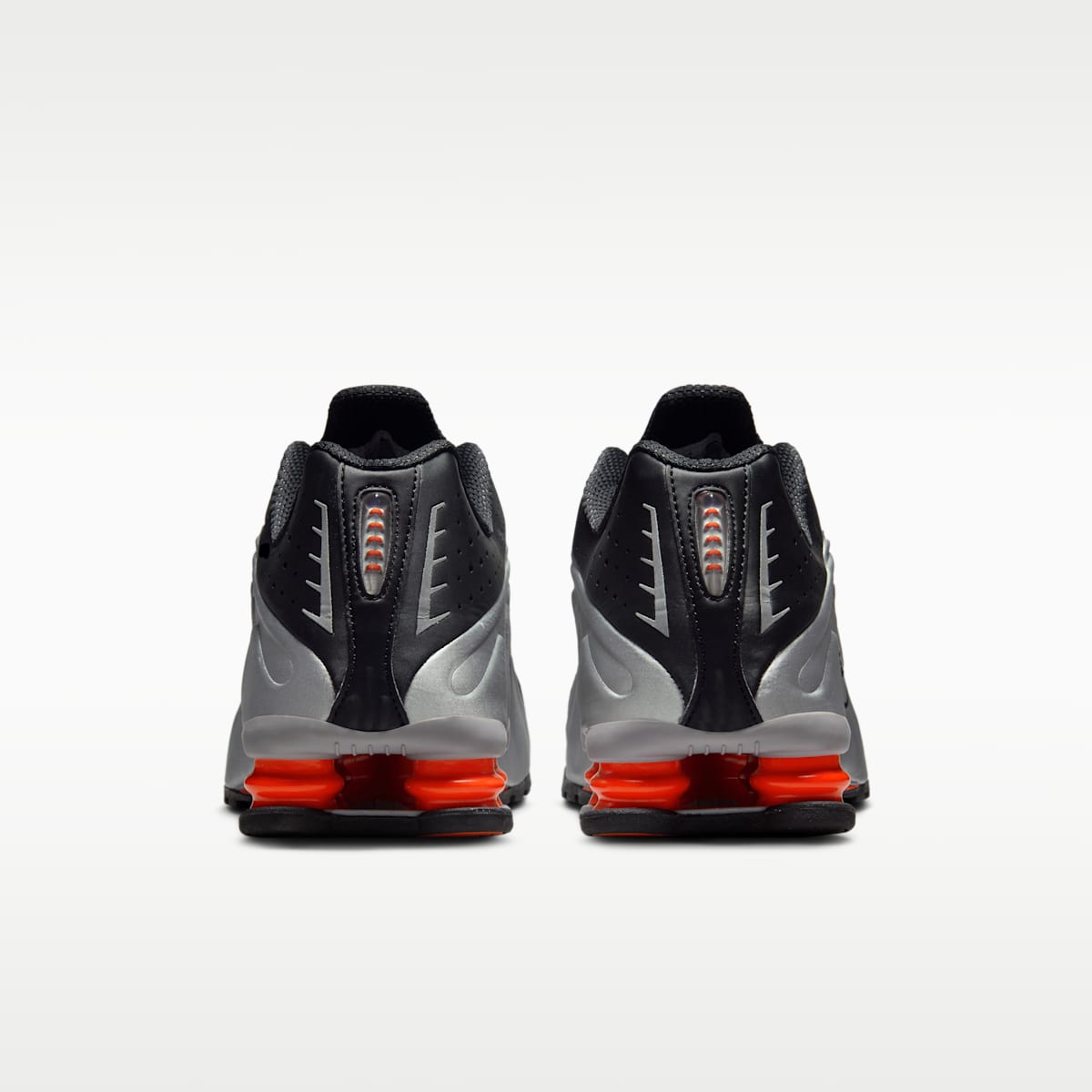 Nike Shox R4 Men's Shoes - Metallic Silver/Black/Picante Red/Metallic Silver - Image 6