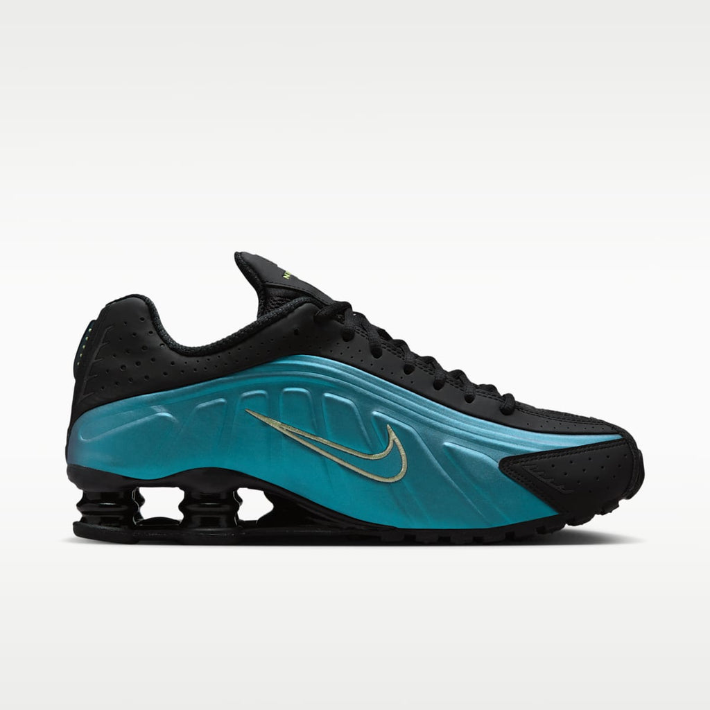 Nike Shox R4 Men's Shoes - Sapphire/Pencil Point/Black/Light Liquid Lime - Image 3
