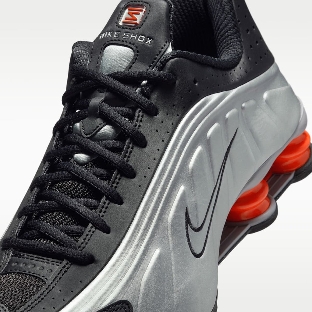 Nike Shox R4 Men's Shoes - Metallic Silver/Black/Picante Red/Metallic Silver - Image 7