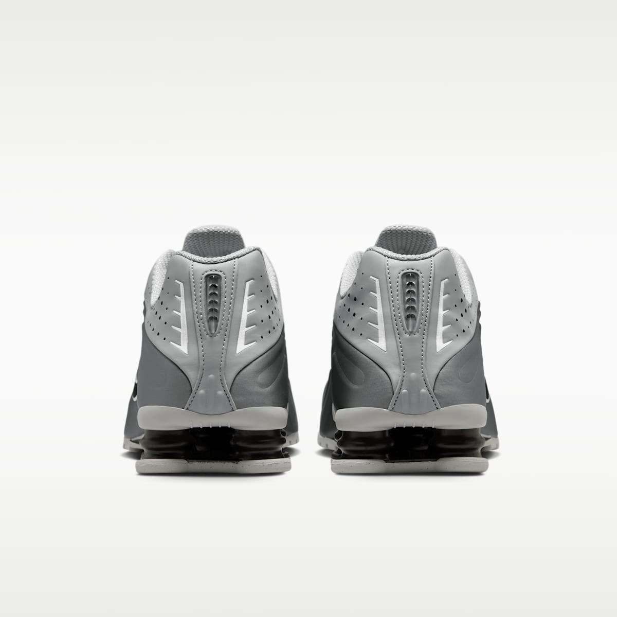 Nike Shox R4 Men's Shoes - Light Smoke Grey/Smoke Grey/White/Black - Image 6