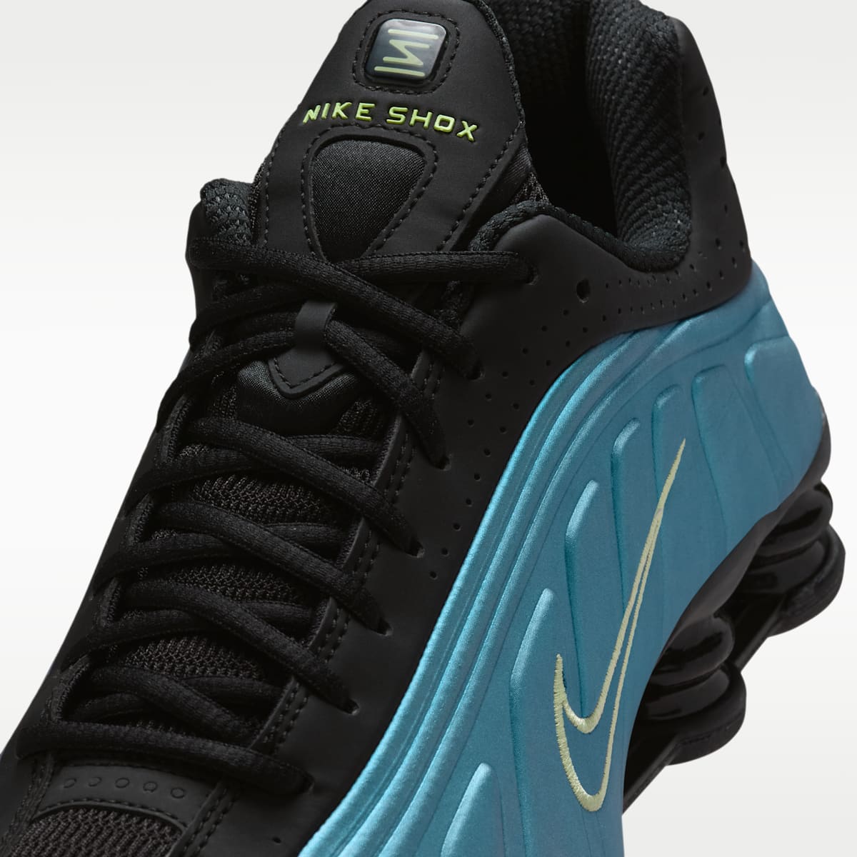 Nike Shox R4 Men's Shoes - Sapphire/Pencil Point/Black/Light Liquid Lime - Image 7
