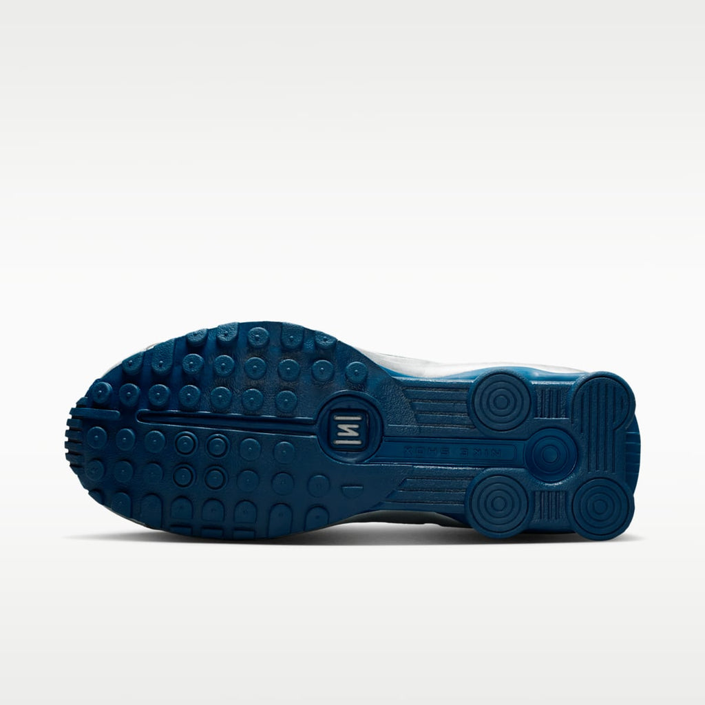 Nike Shox R4 Men's Shoes - Court Blue/White/Metallic Silver - Image 2