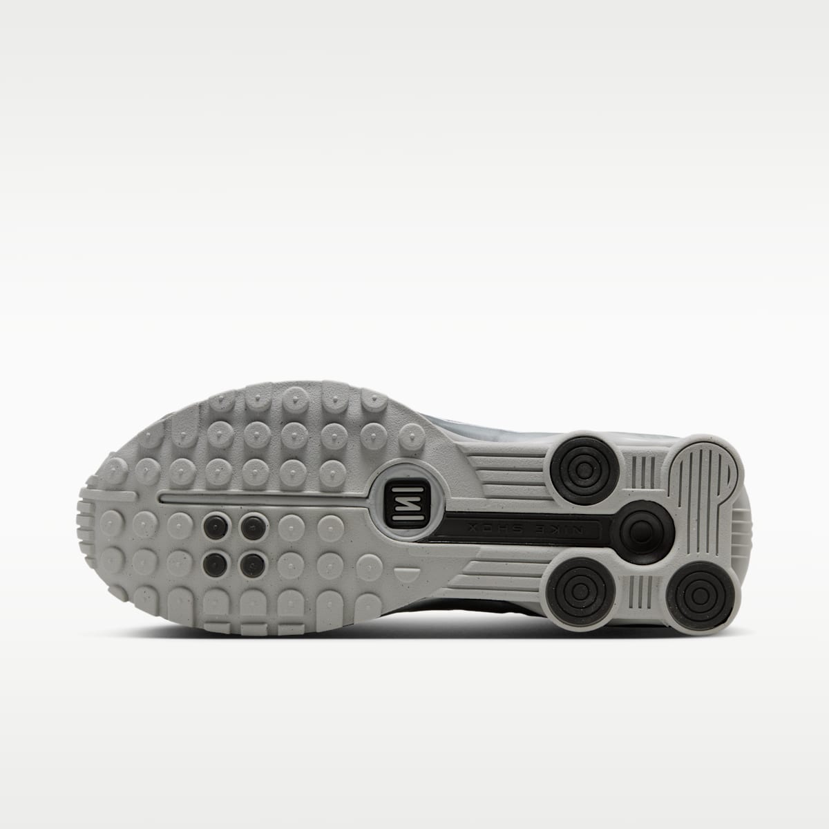 Nike Shox R4 Men's Shoes - Light Smoke Grey/Smoke Grey/White/Black - Image 2
