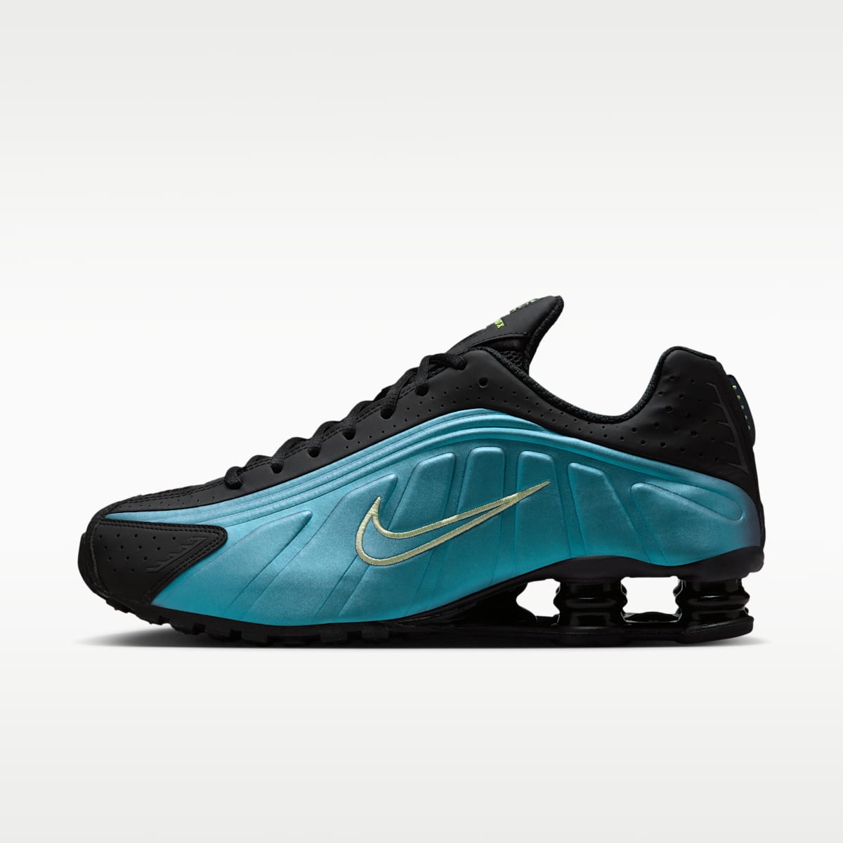 Nike Shox R4 Men's Shoes - Sapphire/Pencil Point/Black/Light Liquid Lime - Image 1