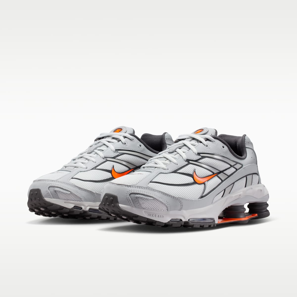 Nike Shox Ride 2 Men's Shoes - Photon Dust/Light Smoke Grey/Medium Ash/Total Orange - Image 5