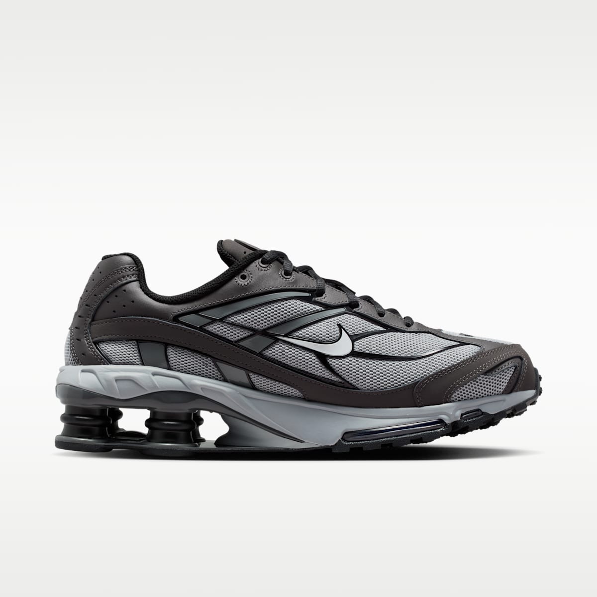 Nike Shox Ride 2 Men's Shoes - Light Smoke Grey/Medium Ash/Black/Photon Dust - Image 3