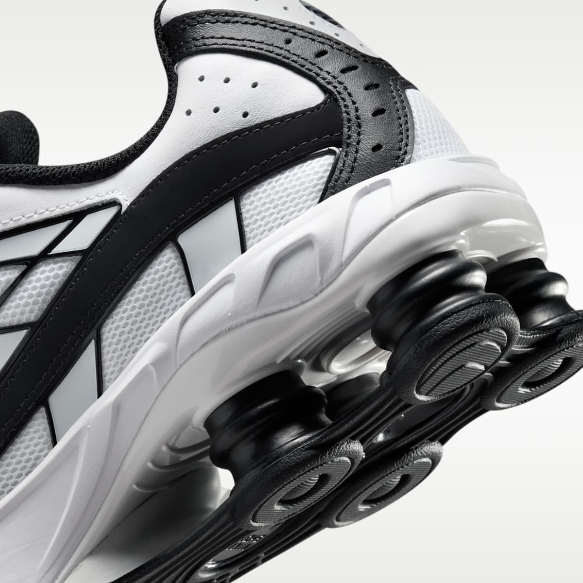 Nike Shox Ride 2 Men's Shoes - White/White/Black/Black - Image 8