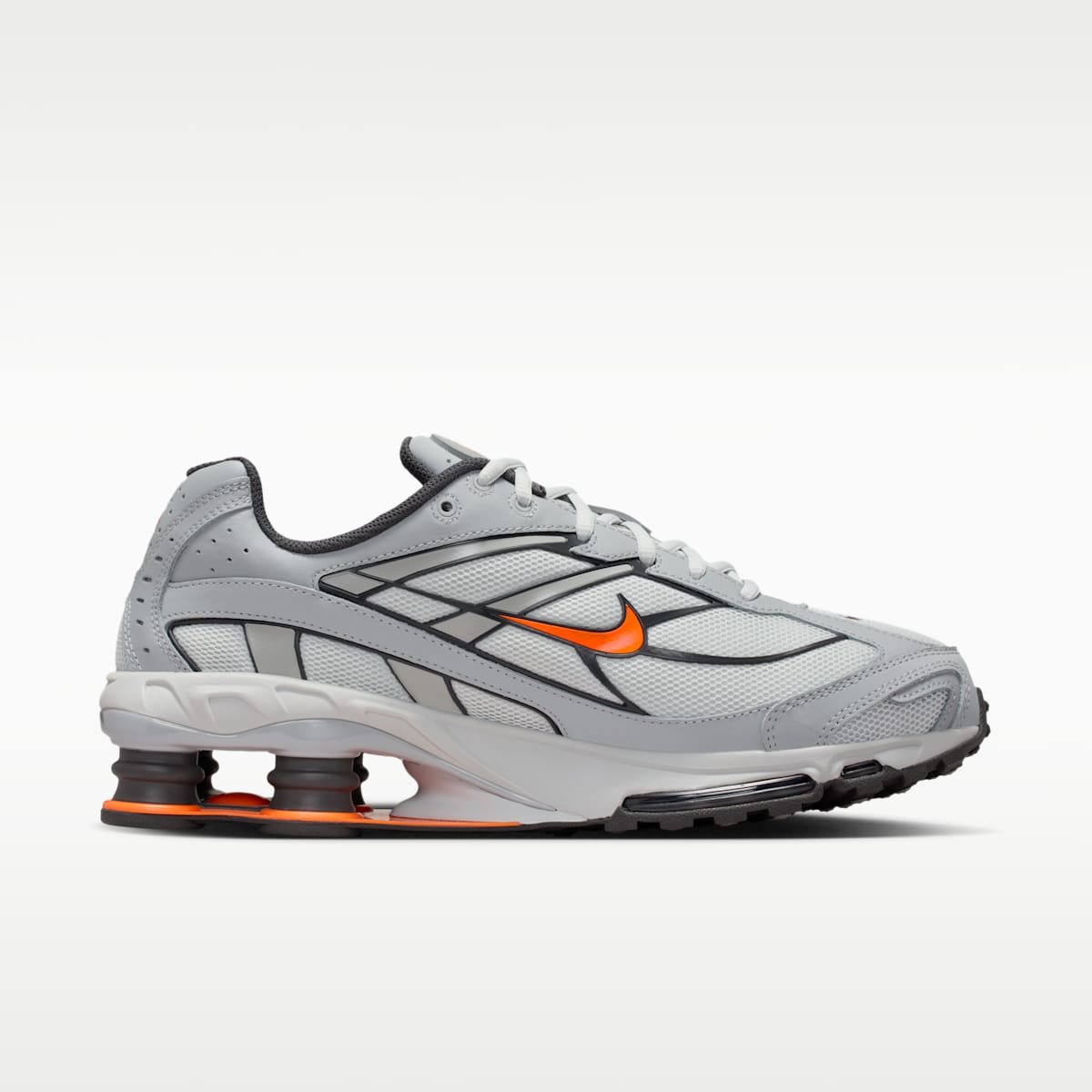Nike Shox Ride 2 Men's Shoes - Photon Dust/Light Smoke Grey/Medium Ash/Total Orange - Image 3