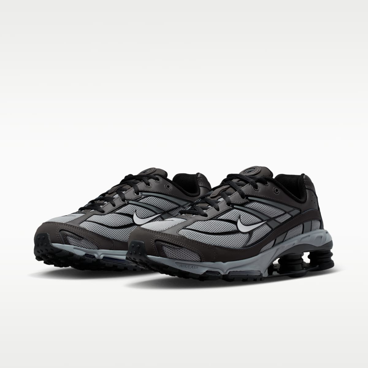 Nike Shox Ride 2 Men's Shoes - Light Smoke Grey/Medium Ash/Black/Photon Dust - Image 5