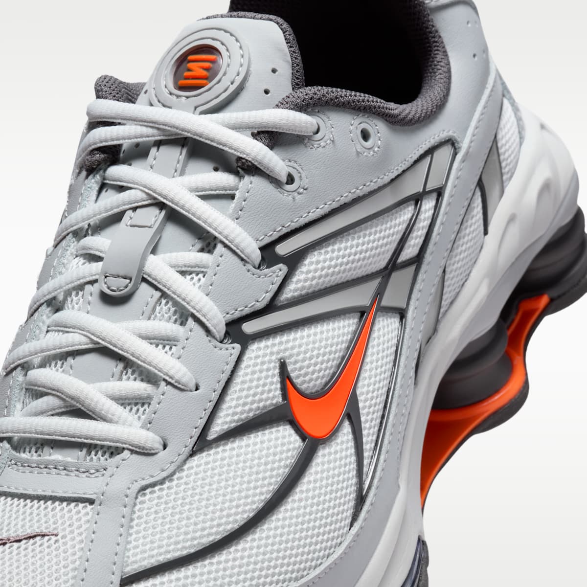 Nike Shox Ride 2 Men's Shoes - Photon Dust/Light Smoke Grey/Medium Ash/Total Orange - Image 7