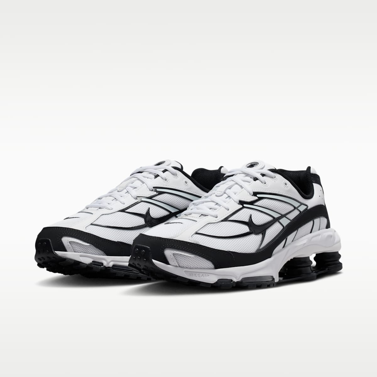 Nike Shox Ride 2 Men's Shoes - White/White/Black/Black - Image 5